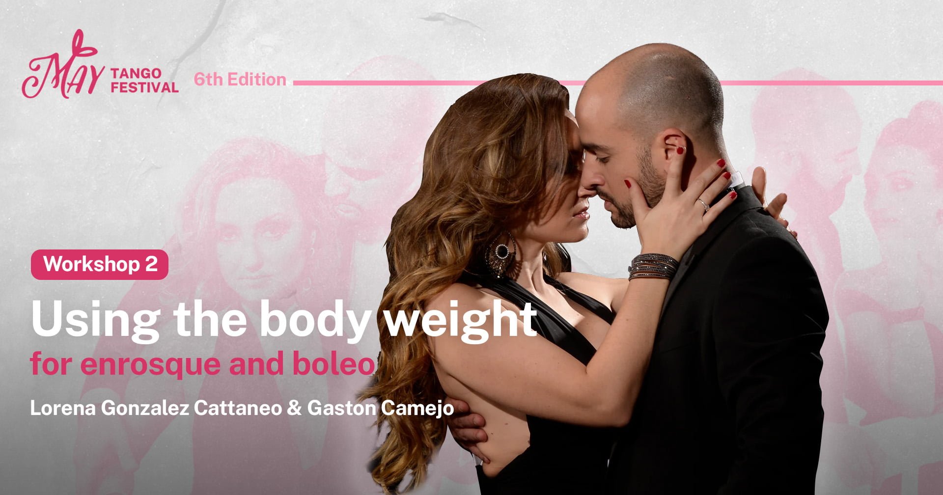 Using the body weight for enrosque and boleo tango workshop May Tango Festival